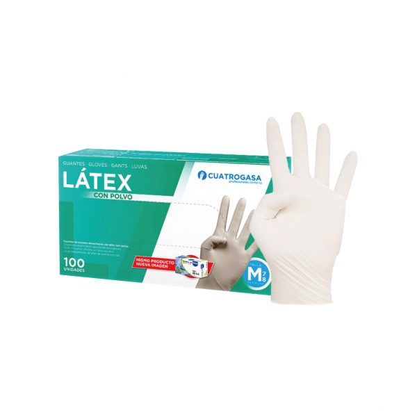 LUVAS DE LÁTEX COM PÓ - Image 1