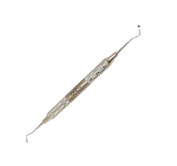 CURETA DUPLA LUCAS ESPÁTULA ATIVA 2.5mm - Image 1